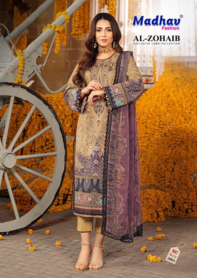 Al Zohaib Vol 2 By Madhav Printed Lawn Cotton Pakistani Dress Material Wholesale Price In Surat
